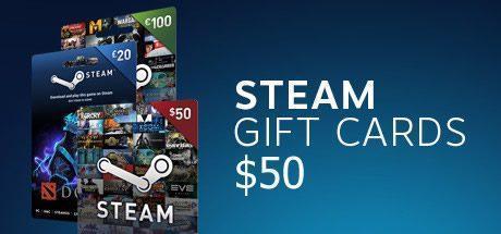 Steam Gift Card $50 dólares en Steam Uruguay